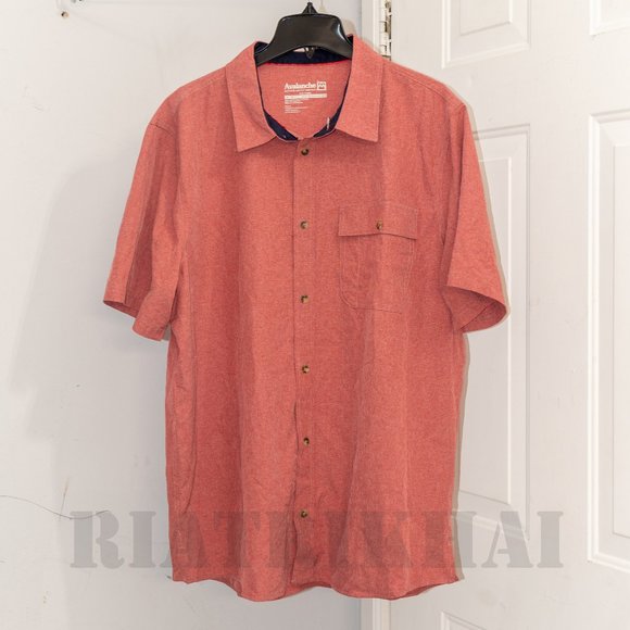 Avalanche Men's Performance Short Sleeve‎ Woven Shirt - Picture 1 of 3